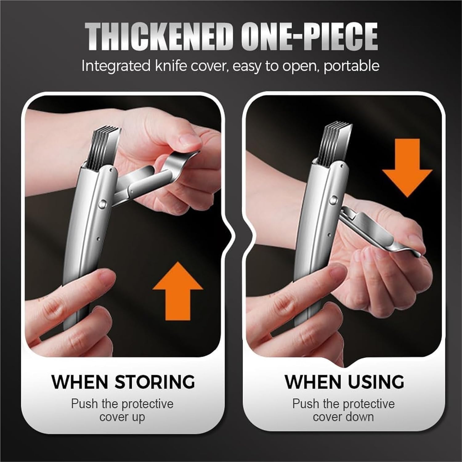 Stainless Steel Scallion Cutter Set - 1/2pcs Multifunctional Vegetable Shredding Knife For Effortless Onion And Garlic Slicing(2pcs)