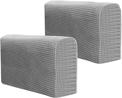 VICASKY 2pcs Sofa Armrest Covers Chair Arm Protectors Stretch Armchair Couch Arm Covers Anti-Slip Furniture Protector Slipcovers Sofa Armchair Couch for Sofa, Armchair, Couches, Recliner