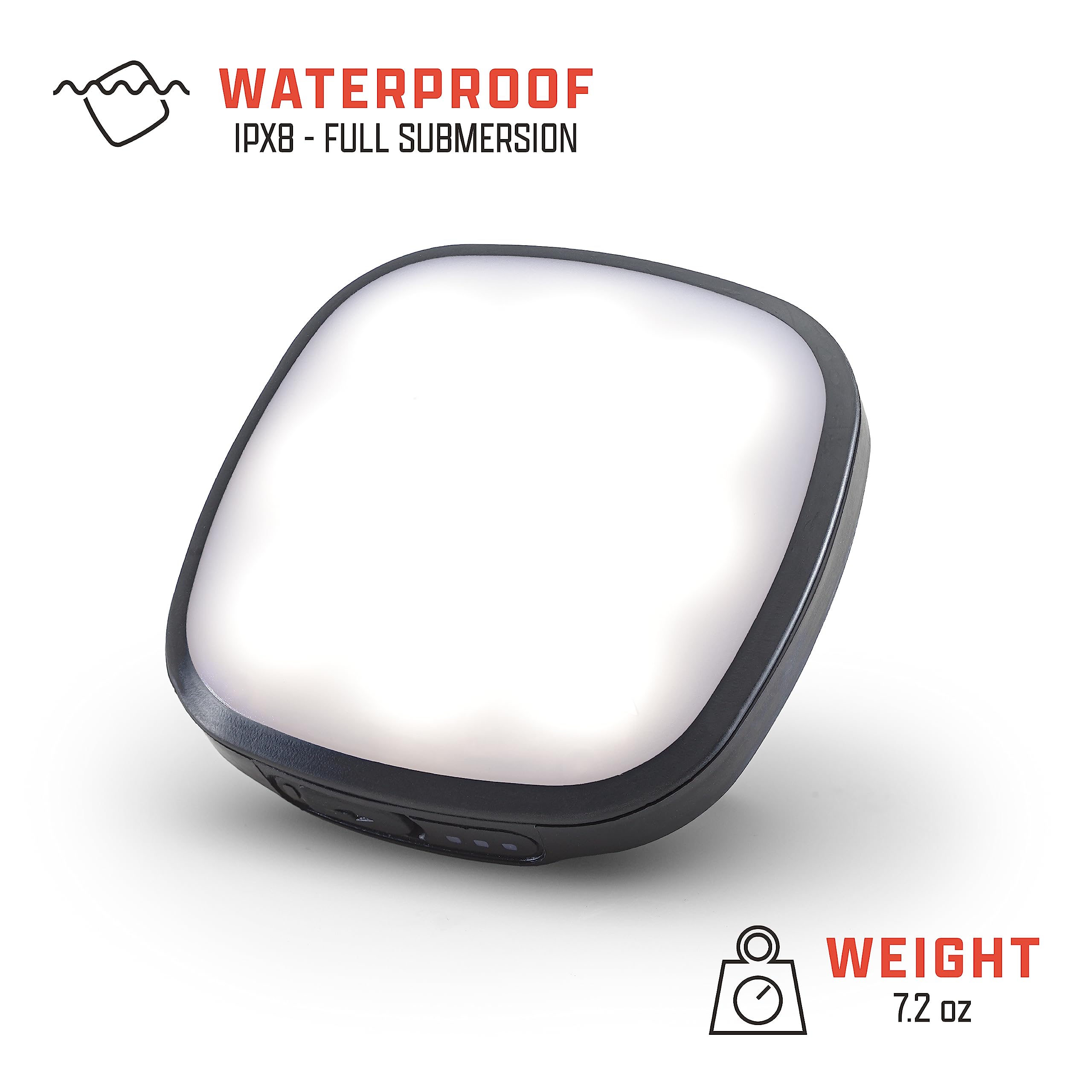 AMPEX Camping Light Rechargeable 300 Lumen White Light with Red Mode - Lock Out Switch - 200 Hour Runtime with USB-C Charging Camping Must Haves