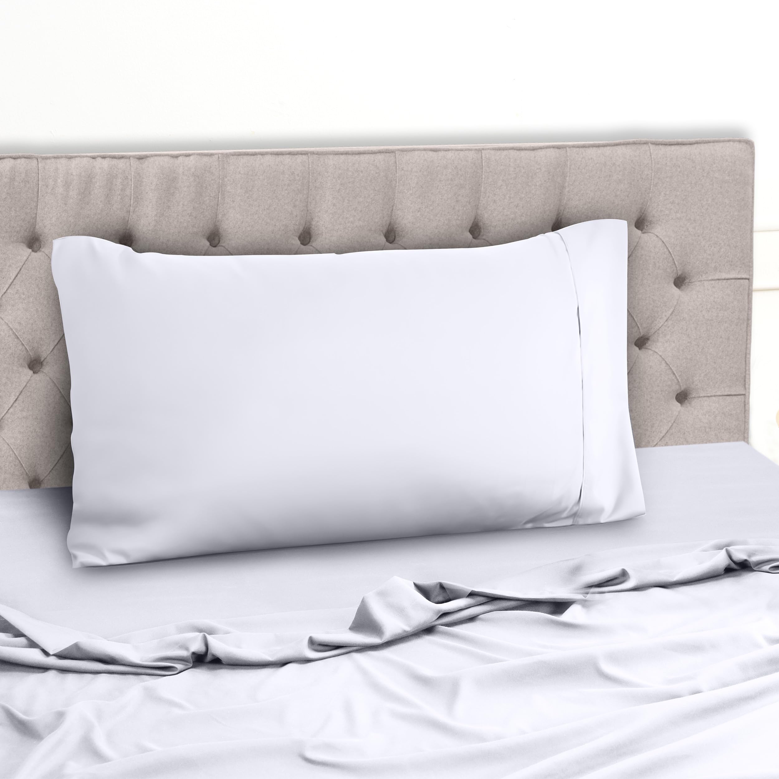 Utopia Bedding Juego de Sabanas 4 Piezas 135x190 - Poliéster Microfibra Cepillada - Oeko-Tex Certificado - Sábana Bajera, Sábana Plana y 2 Fundas de Almohada 50x75 (Cama 135, Gris) — view 89