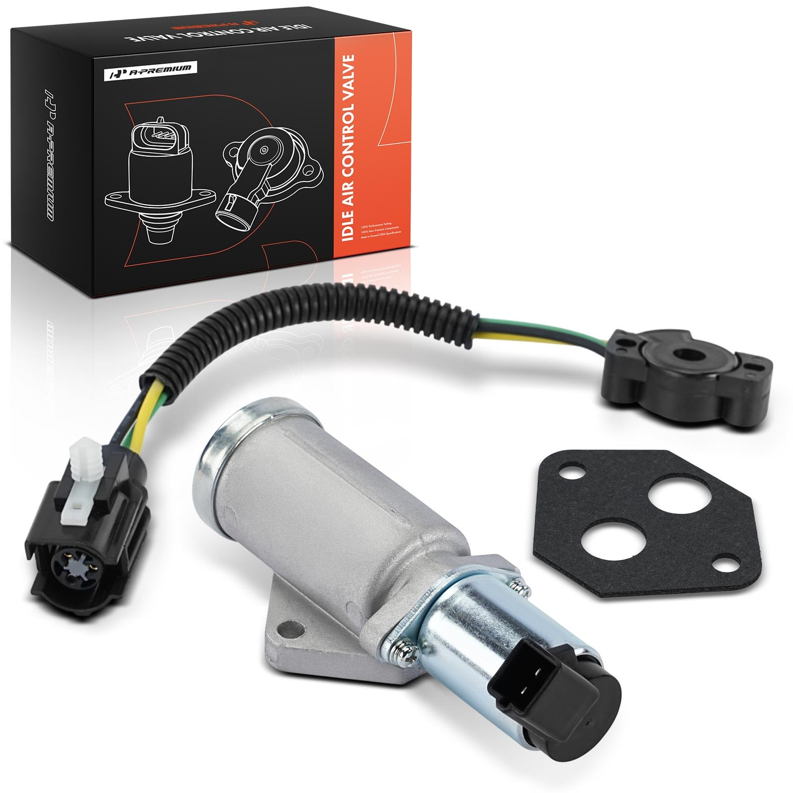 A-Premium Idle Air Control Valve IAC + Throttle Position Sensor TPS Compatible with Ford F-150/F-250 1986-1993, F-350 1988-1991, E-150 Econoline Club