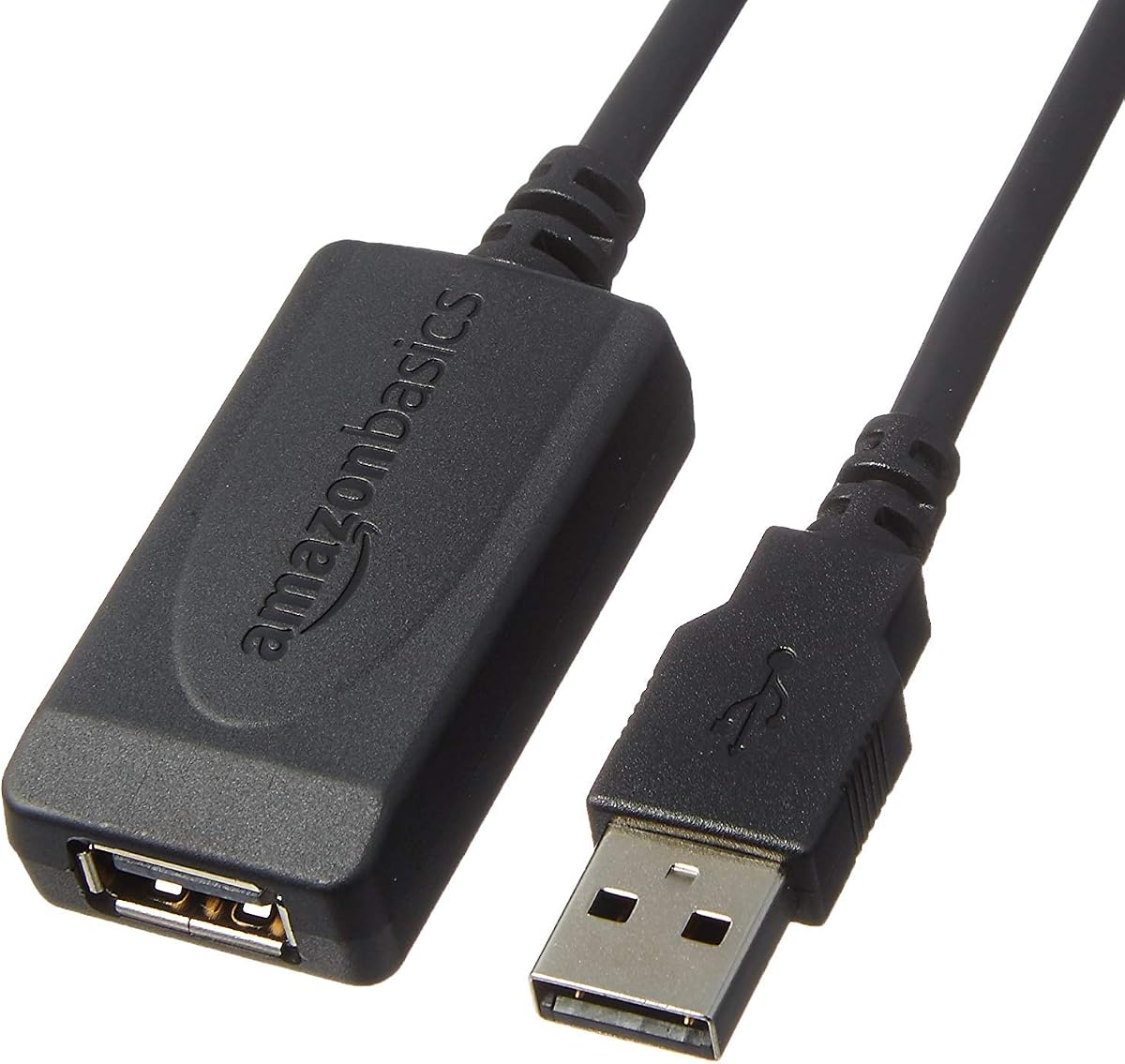 Cable de extensión USB 2.0, cable repetidor activo USB-A macho a hembra para impresora, mouse, teclado o escáneres, transferencia de datos de alta velocidad de 480 Mbps, 32 pies, negro