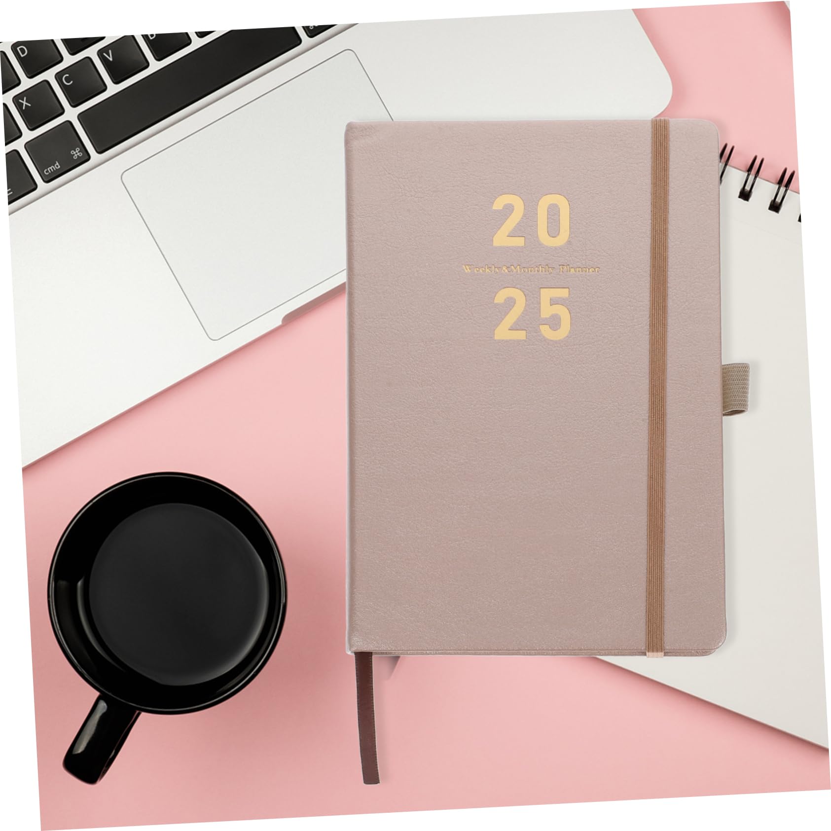 Agenda Settimanale Con Copertina Sintetica Planner Multifunzionale Per Scuola e Ufficio Notebook Con Spessa e Resistente All Inchiostro Accessorio Casa Pratico e Elegante