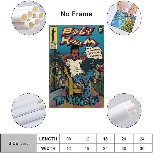 Miniatura 3 de Baby Keem The Melódico - Póster artístico de cómics para dormitorio, lienzo estético, decoración de pared, 24 x 36 pulgadas (23.6 x 35.4 in)
