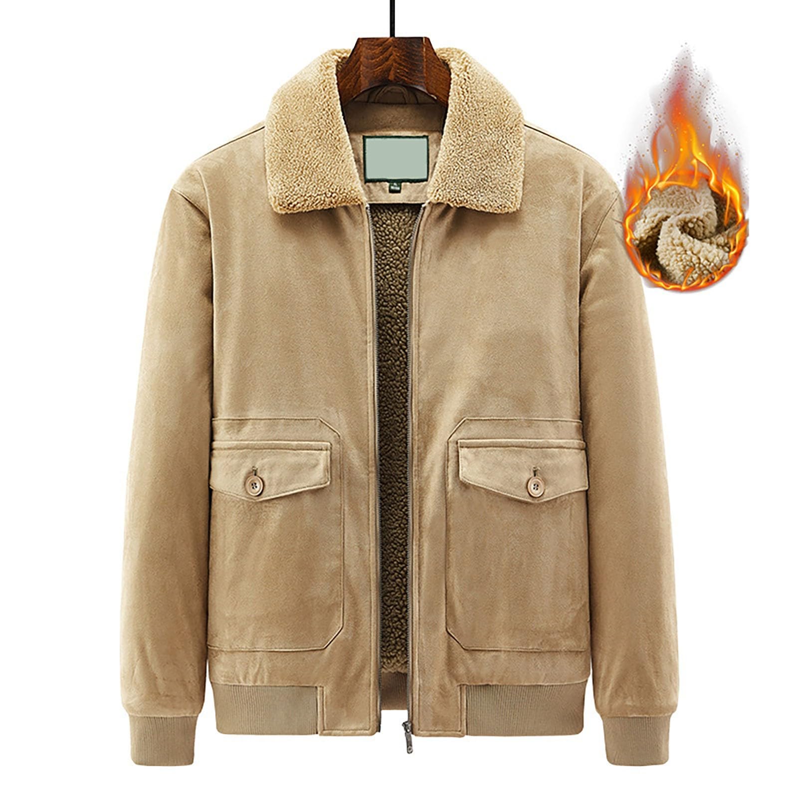Giacche militari invernali da uomo | Giacca in pile Sherpa Giacca in pile da uomo tattico caldo cappotto invernale in caldo cotone giacche cargo con tasche giacca ispessita giacca imbottita in pile