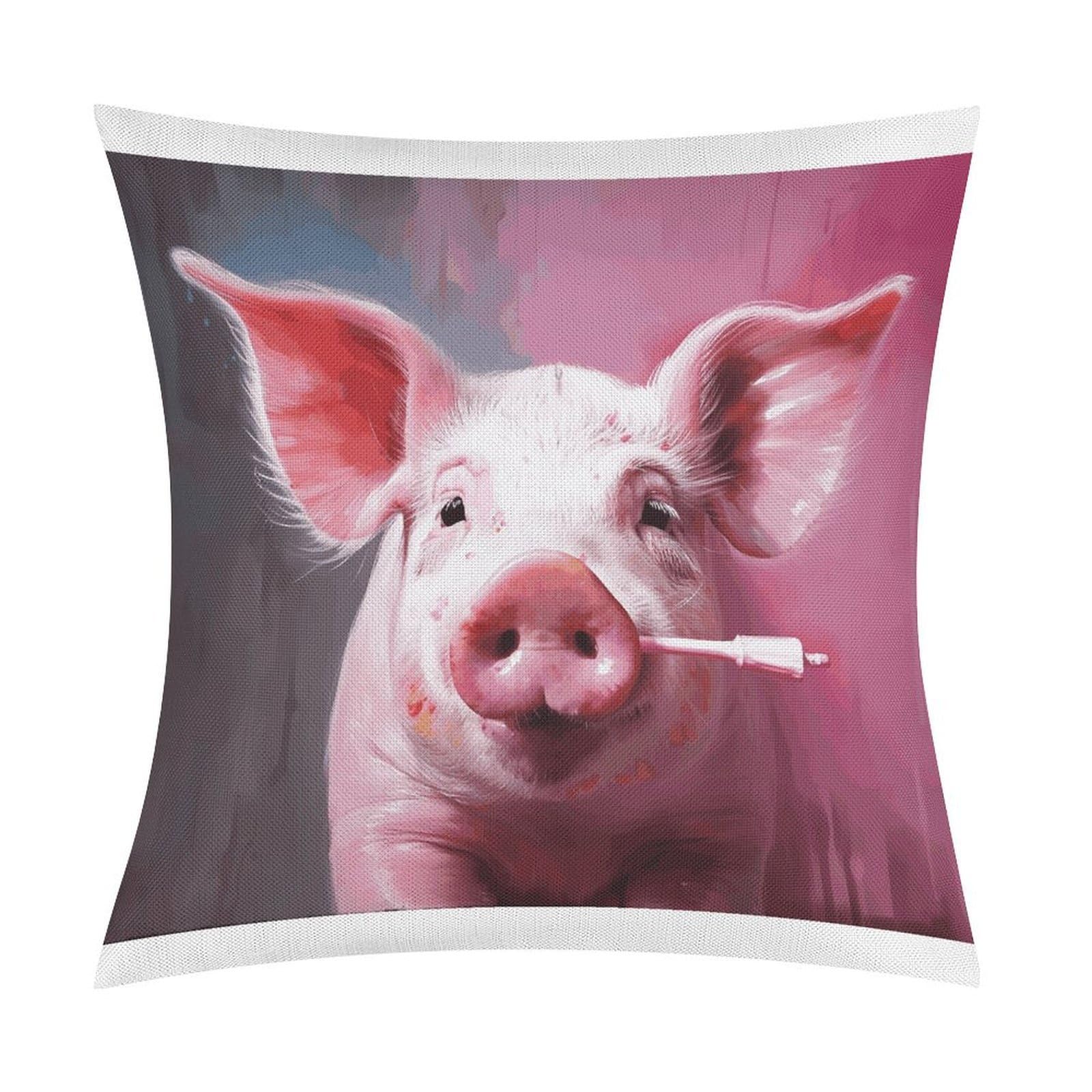 Adfgyerh Style Smiling (12) Pillow Covers Soft And Comfortable Invisible Zipper ，Home Decor 18X18 Inch Edging Technology，Throw Pillow Covers For Couch Sofa Bedroom Living Room.