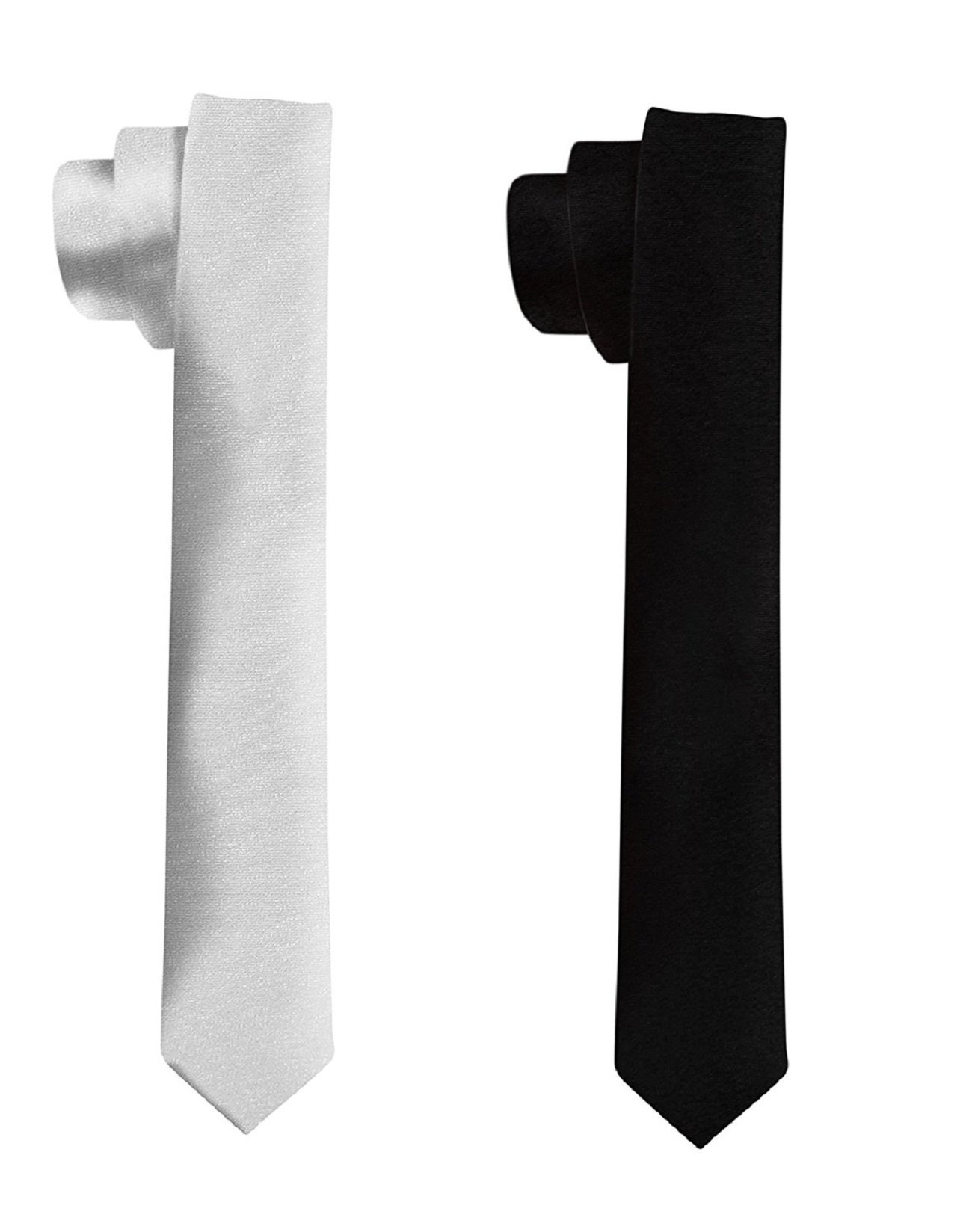 michelangelo Boy/Men's Black and White Slim Tie COMBO-picture-34