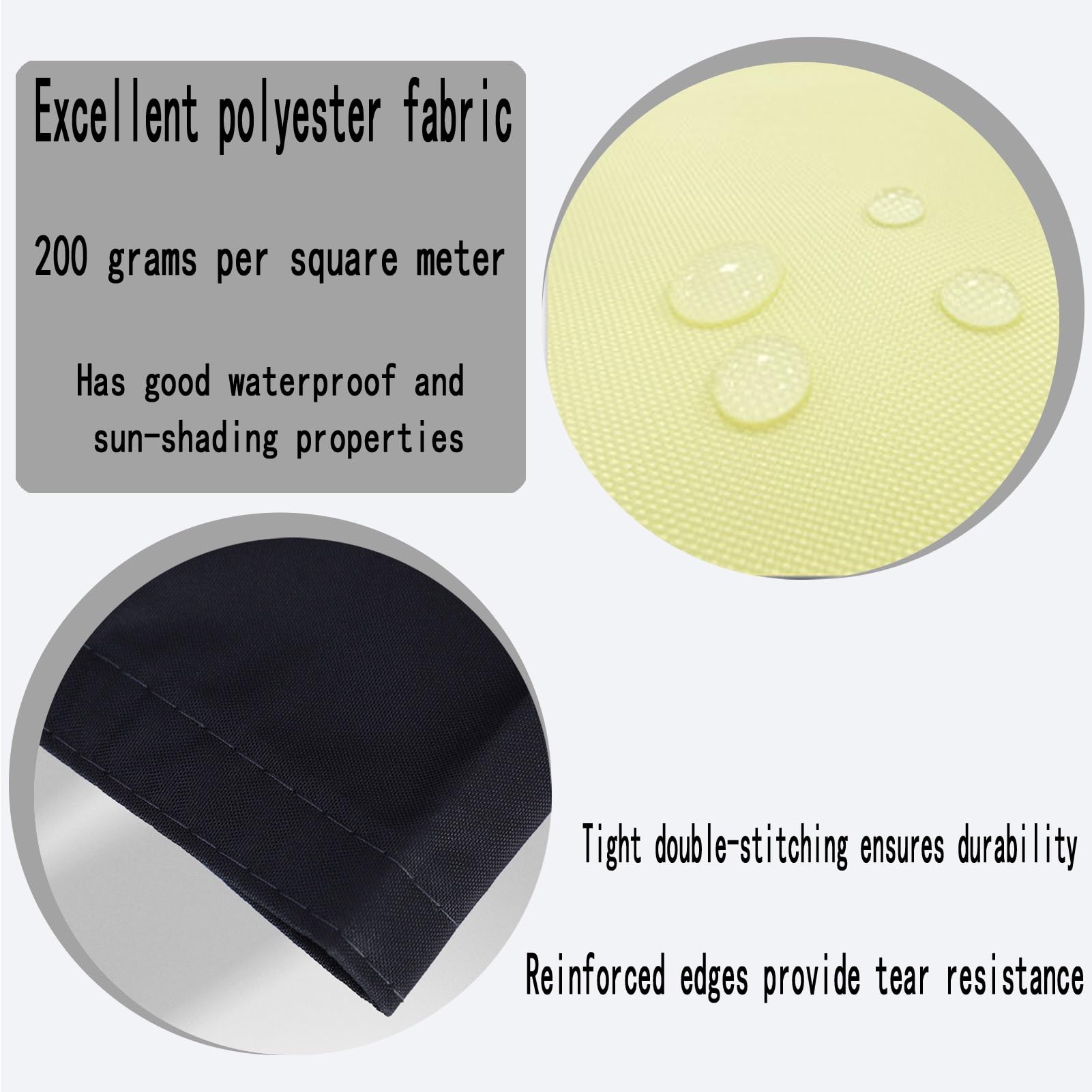 Einziehbare Welle Sonnensegel 370 x 500 cm HDPE Markise Maßgeschneidert Uv-Schutz Sonnenschutz Wasserdicht Sonnenschutz für Terrasse, Pergola, Garten, Golden