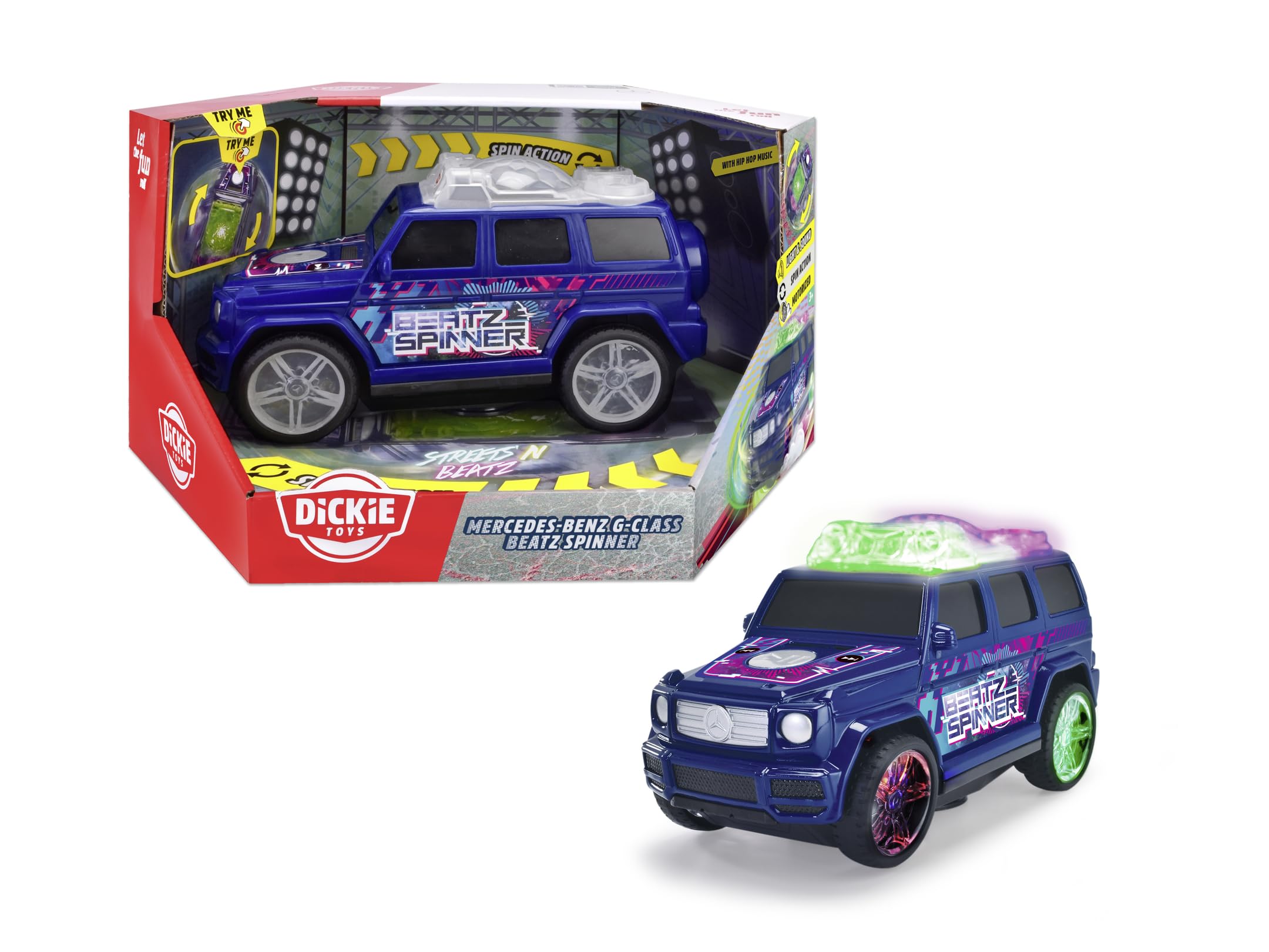 Amazon.com: Dickie Mercedes G Class Beatz Spinner 203765009 : Toys