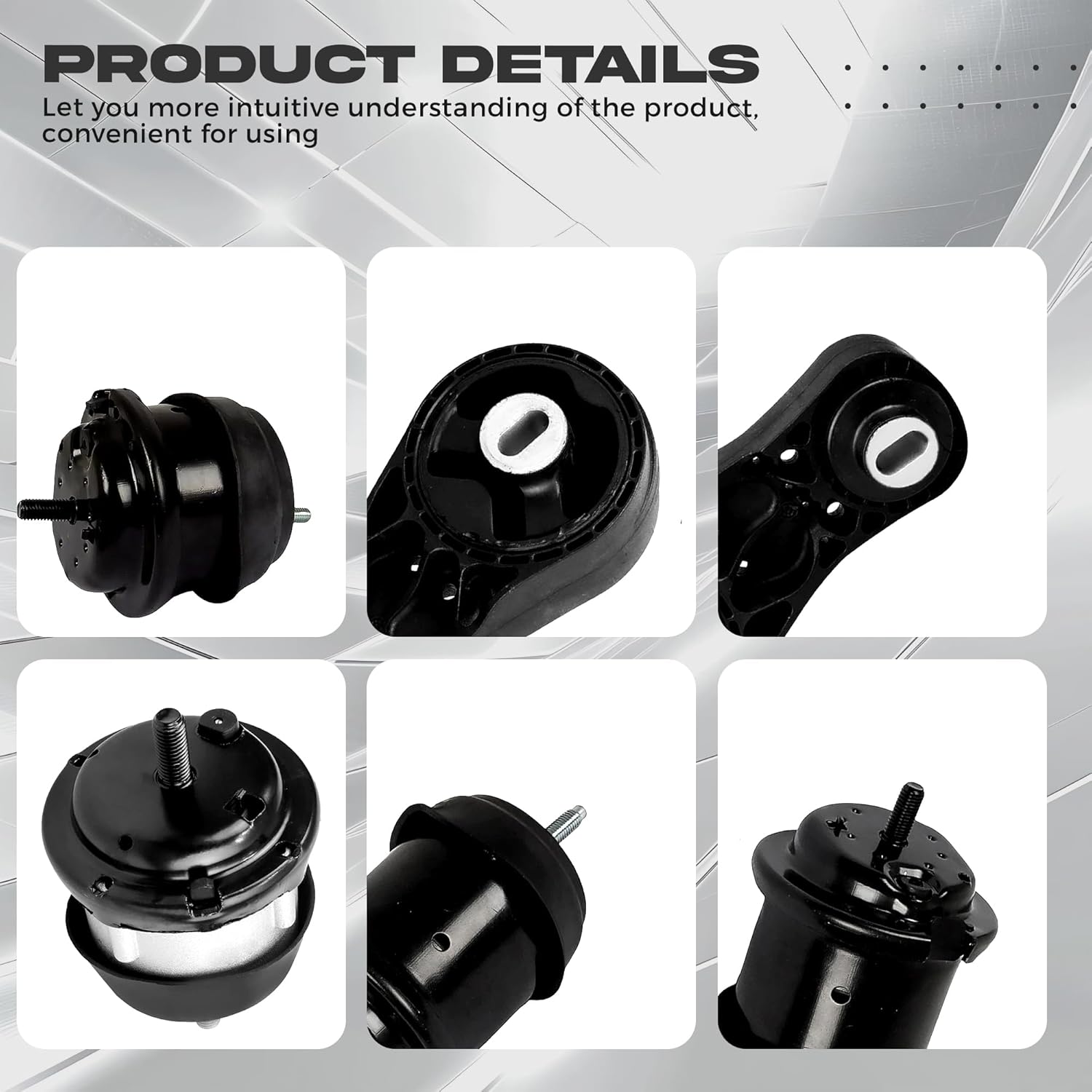 lronants Engine Motor Mount and Transmission Mount Kit Compatible with 2009-2017 Buick Enclave, Chevy Traverse, GMC Acadia, Saturn Outlook V6 3.6L A5548HY A5549HY A5458HY A5444