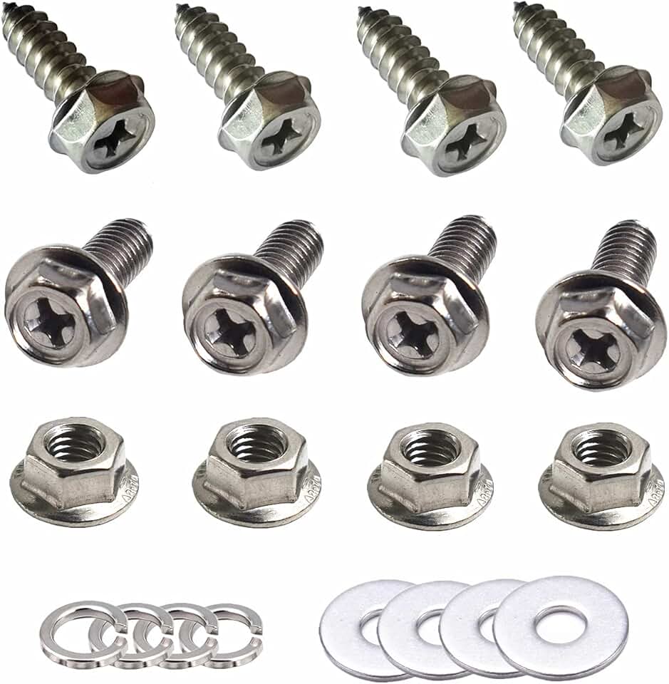 license plates bolts