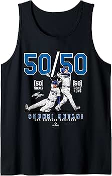 OHTANI 17 50/50 Tシャツ & フーディ Shohei Ohtani No. 17 player Los Angeles Dodgers 50-50 CLub