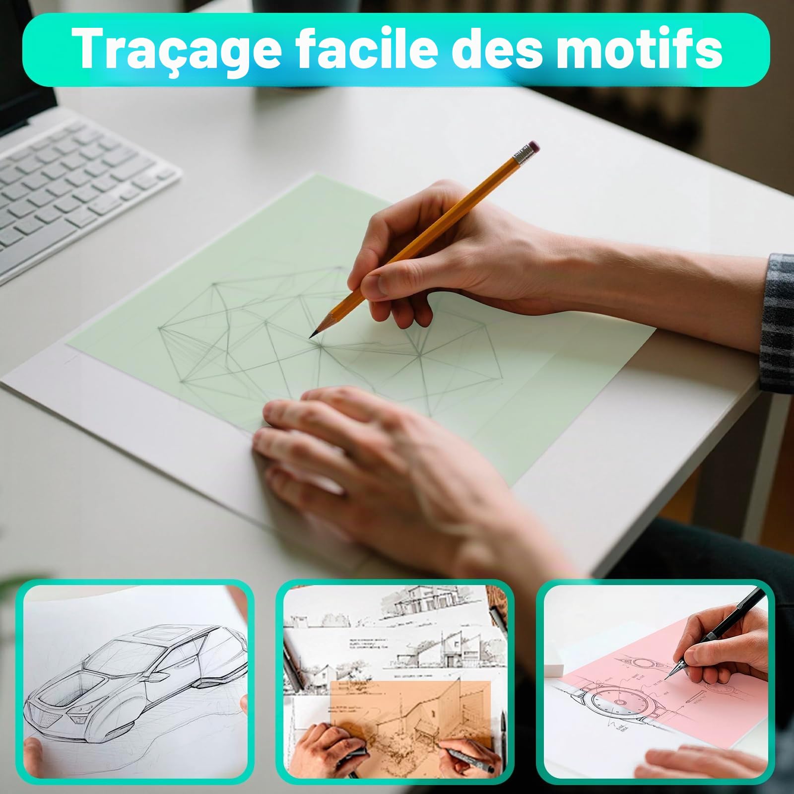 24 feuilles de papier calque coloré A4 – papier vitrail de qualité pour travaux manuels, lanternes, impression, dessins, scrapbooking et projets créatifs pour enfants.