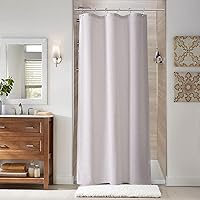 Vista 97 de Naturoom cortina de ducha de 36 pulgadas - cortina de ducha estrecha para espacio pequeño, de medio tamaño, de lino verde ultra gruesa, juego