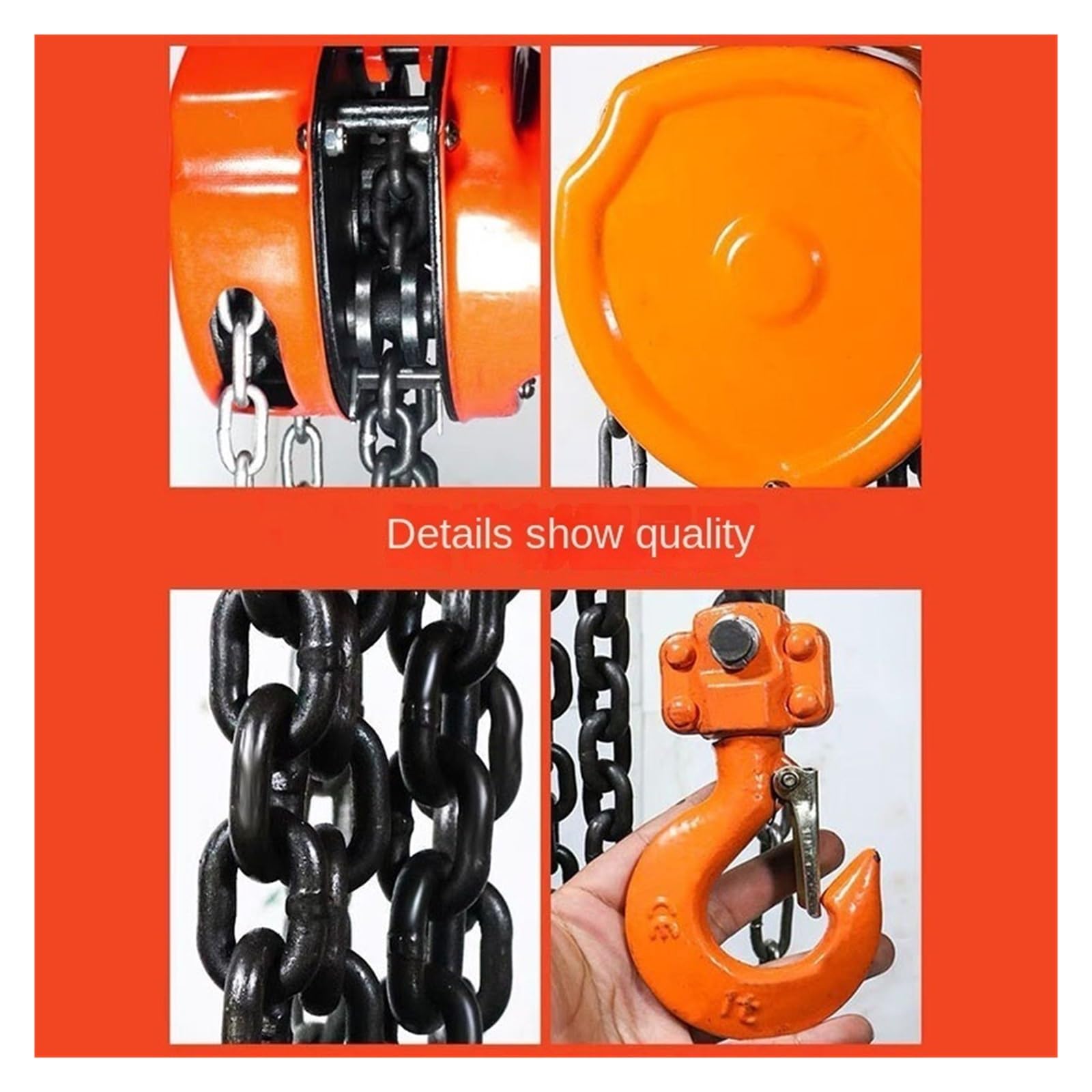 Lever Chain Hoist, Manueller Kettenzug 1 Tonne Hebelblock 3/6 m