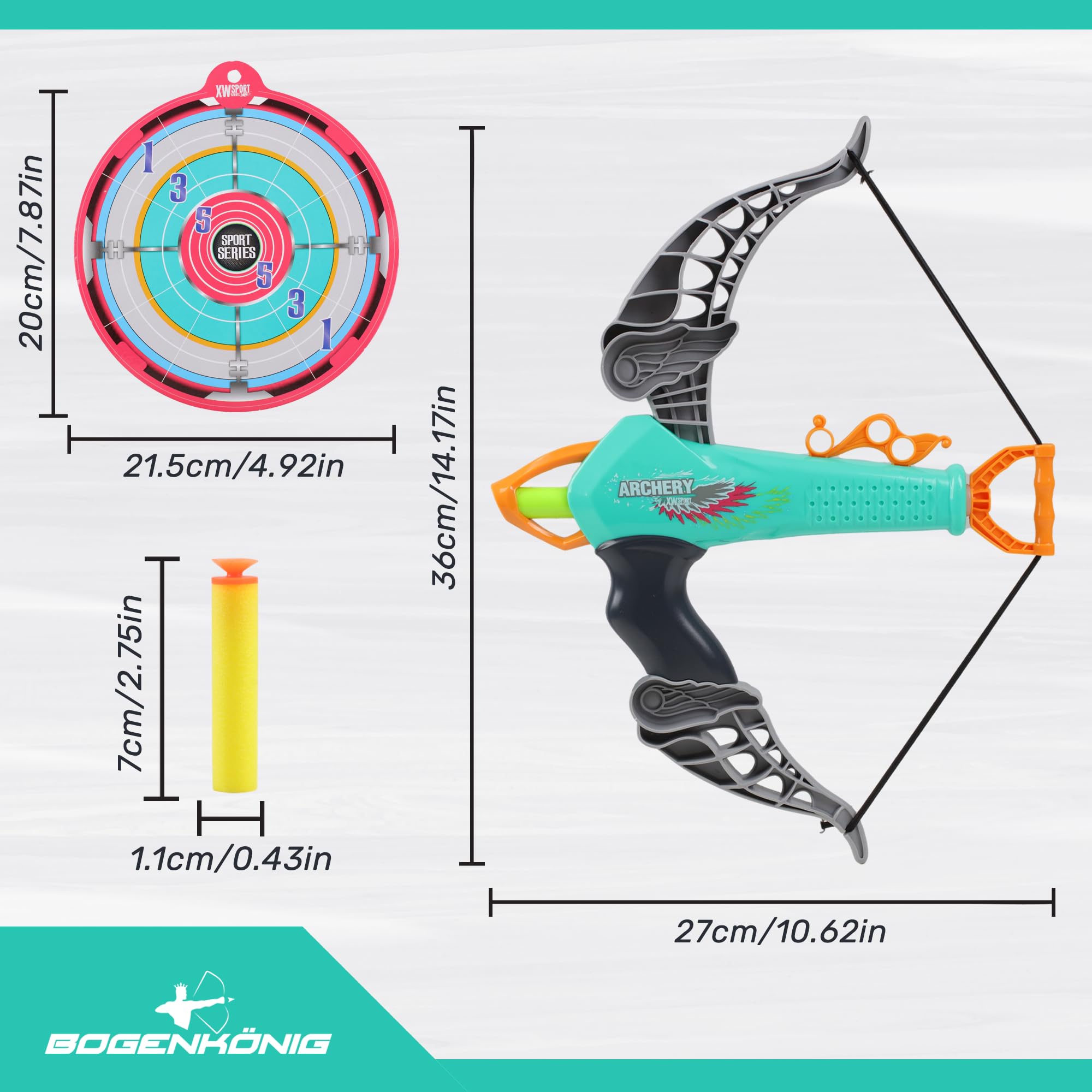 Compoundbogen Für Kinder 16-29lbs Verstellbar - Komplettset Mit 12 Pfeilen & Zubehör
