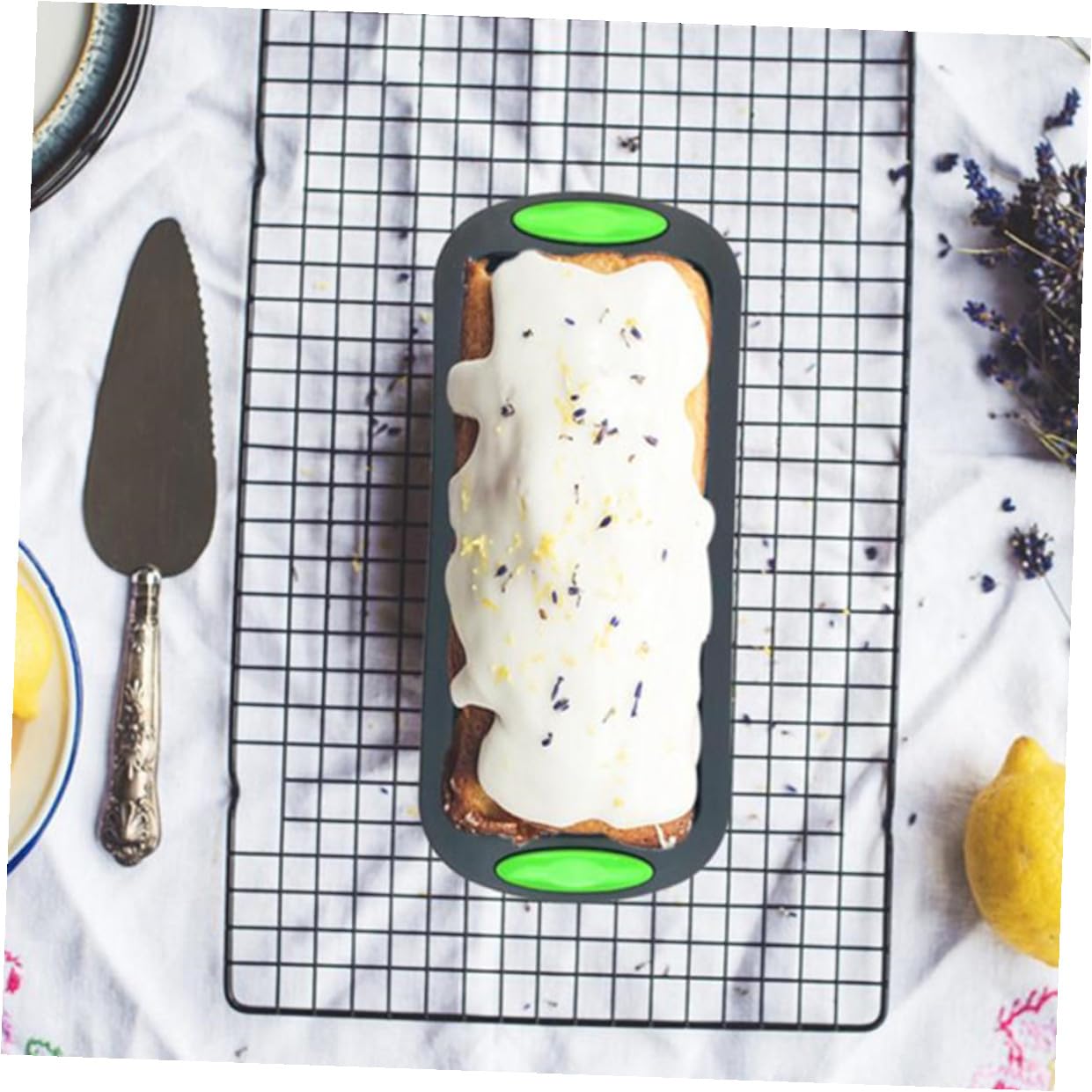 Juego de 5 Moldes de Silicona Flexible y Resistente al Calor para Hornear Pasteles Cocina, Herramienta Multiusos para Aficionados la Repostería
