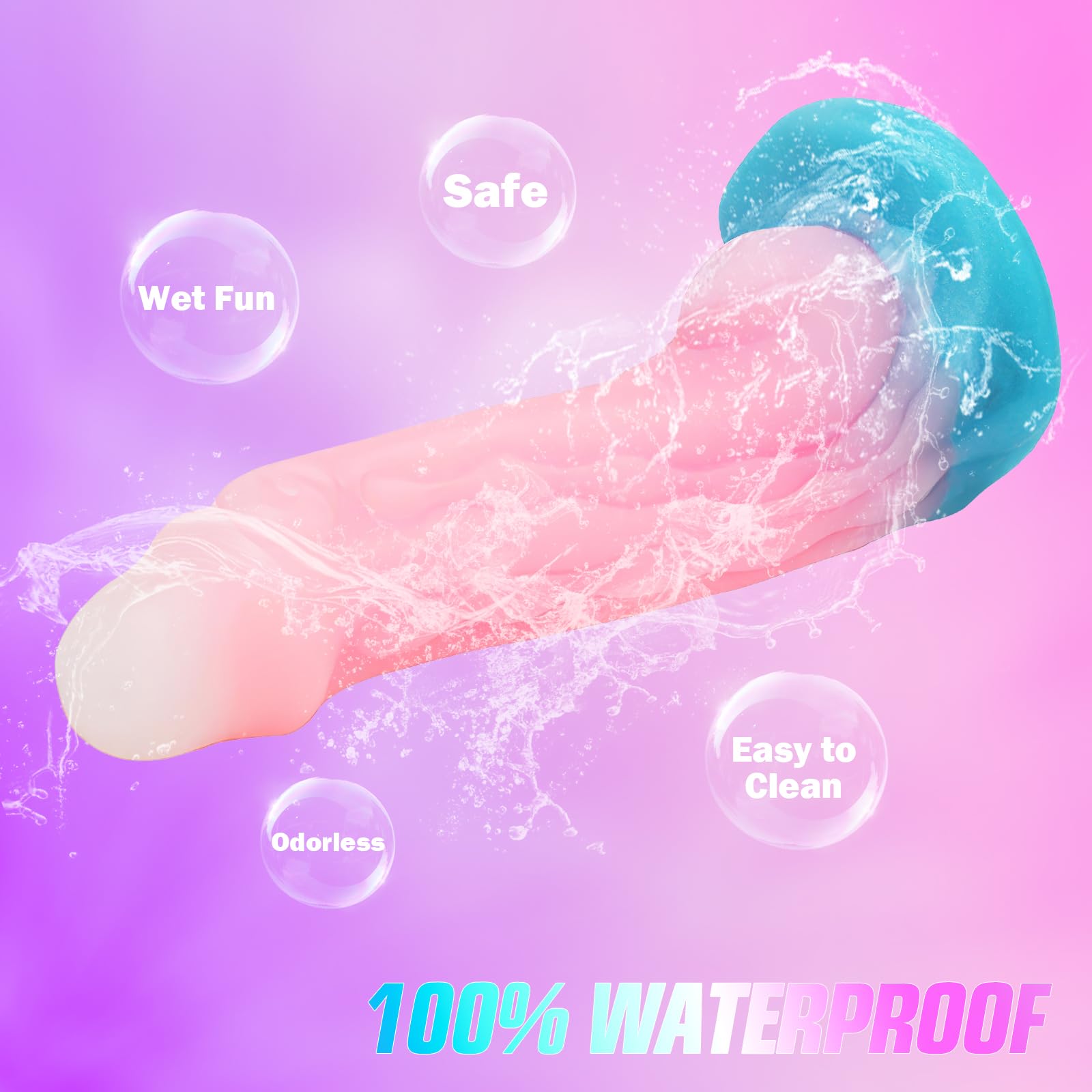 Small Dildo Fantasy Monster Dildo, 6.29 inch Beginner Silicone Dildo with Luminous Pink, Strap On Dildo Realistic Dildos, Anal Plug G spot Adult Sex Toy for Men Women and Couples
