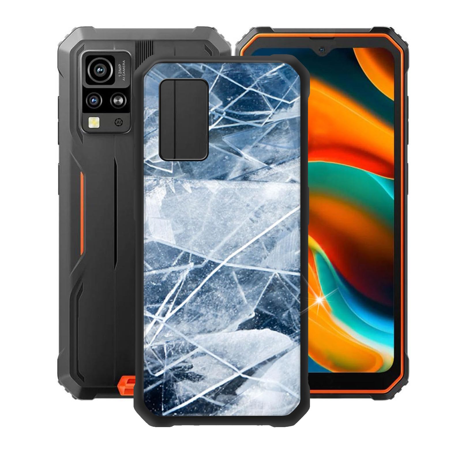 for Blackview BV4800 SE Case, Soft TPU Back Cover Shockproof Silicone Bumper Anti-Fingerprints Full-Body Protective Case Cover for Blackview BV4800 SE (6.56 inch) - Broken