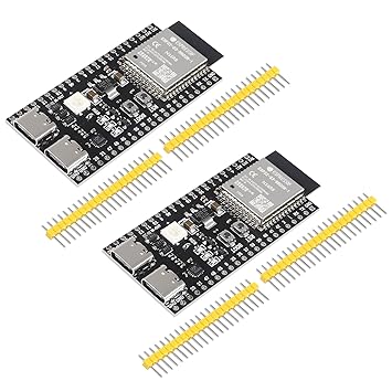 ACEIRMC 2pcs ESP32-S3-DevKitC-1-N8R2 ESP32-S3 Development Board Wi-Fi + BLE MCU Module Integrates Complete Wi-Fi and BLE Functions