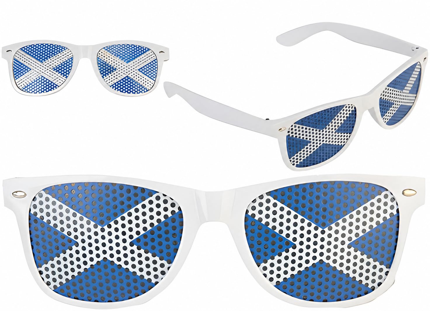 The Dragons Den Adults National Flag of Scotland St Andrews Cross Saltire Sunglasses Novelty Fancy Dress Eyewear