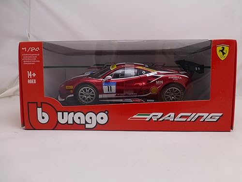 Miniatura 13 de Bburago 1:24 Racing 488 Challenge - Rojo