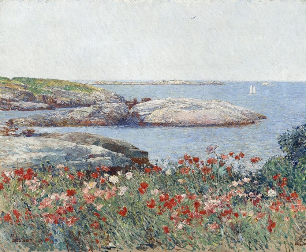 ArtDirect Poppies, Isles of Shoals (1891) 10x8 UnFramed Museum Art Print Poster Ready for Framing by Childe Hassam (American, 1859-1935)