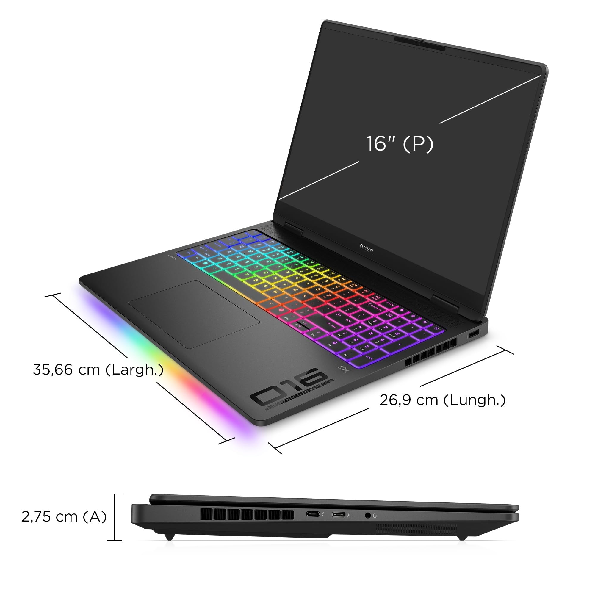HP OMEN, Notebook Gaming, 16", NVIDIA RTX 5070 8GB