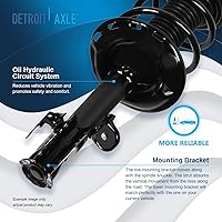 Vista 1106 de Detroit Axle - Kit de suspensión delantera de 10 piezas para Chevy Aveo Aveo5 Pontiac G3 Wave 2 Ready Struts Assembly 2 Enlaces de barra
