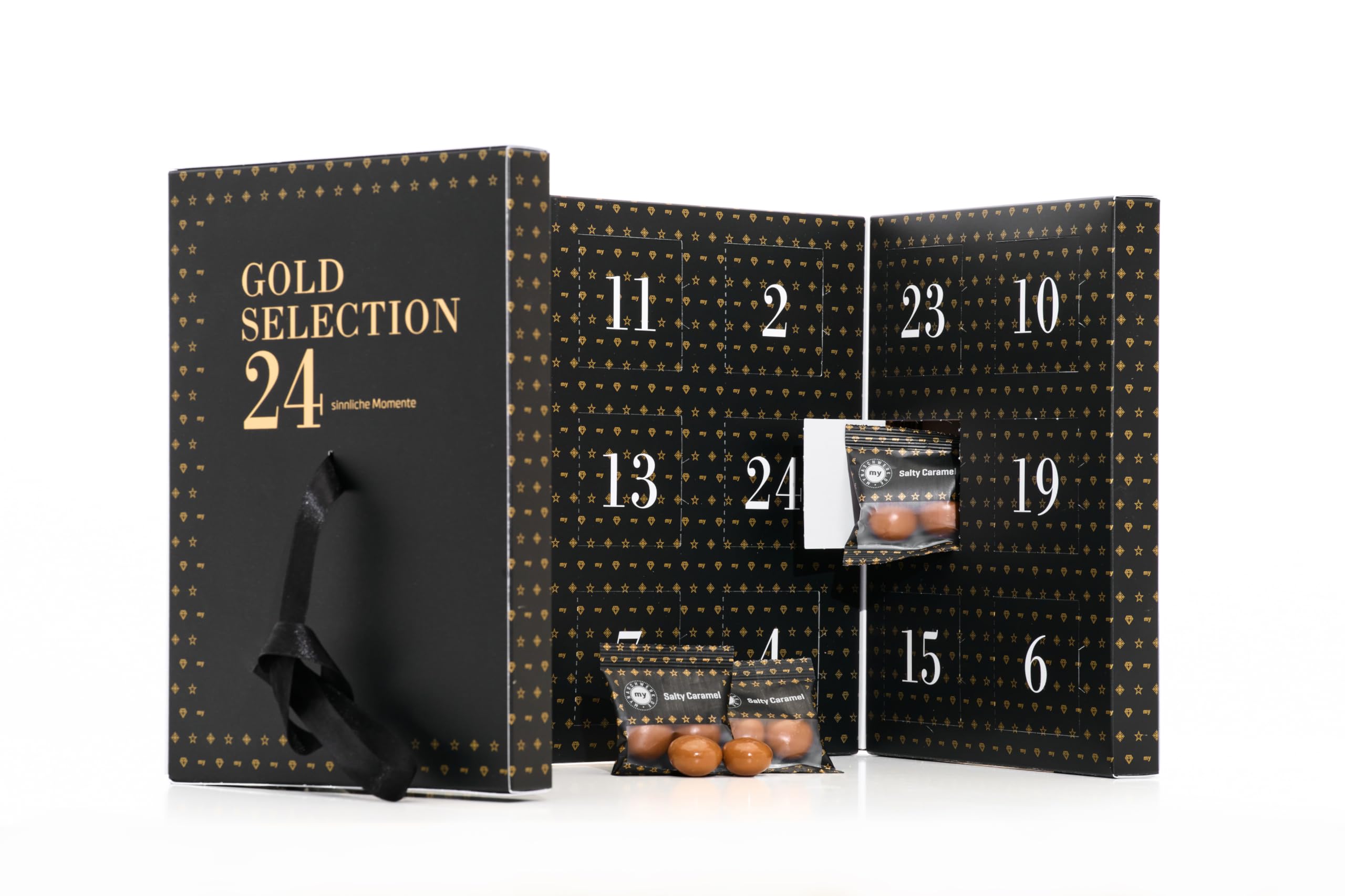 MYNASCHWERK.DE - Lakritz Adventskalender -320g - Gold Selection