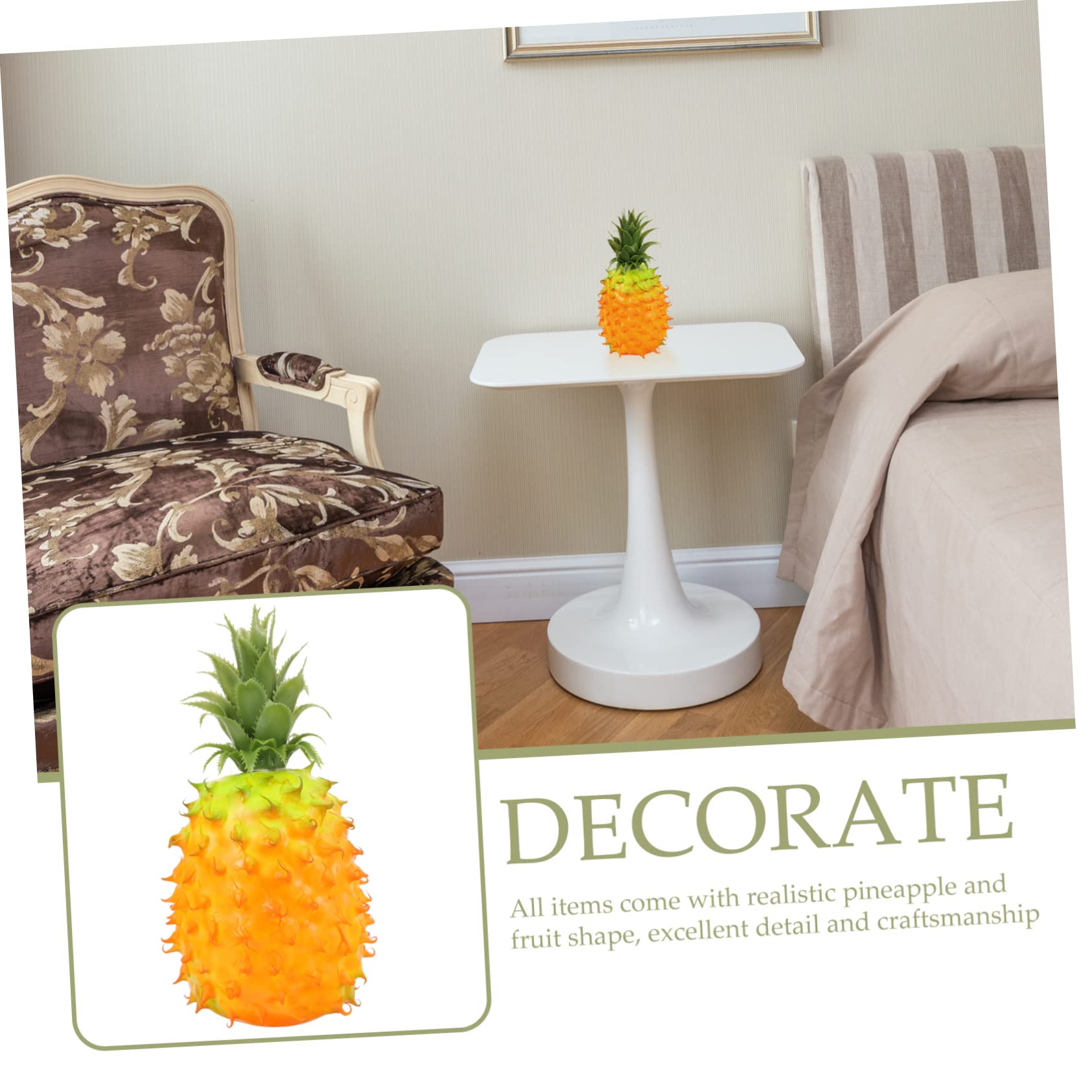 Modelo De Piña Simulada Decoración De Fruta Falsa Ideal para Exposiciones