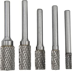 Aluminium Fräser Set – 5 Stück, 1/4" Sechskantschaft, Aus Schnellarbeitsstahl