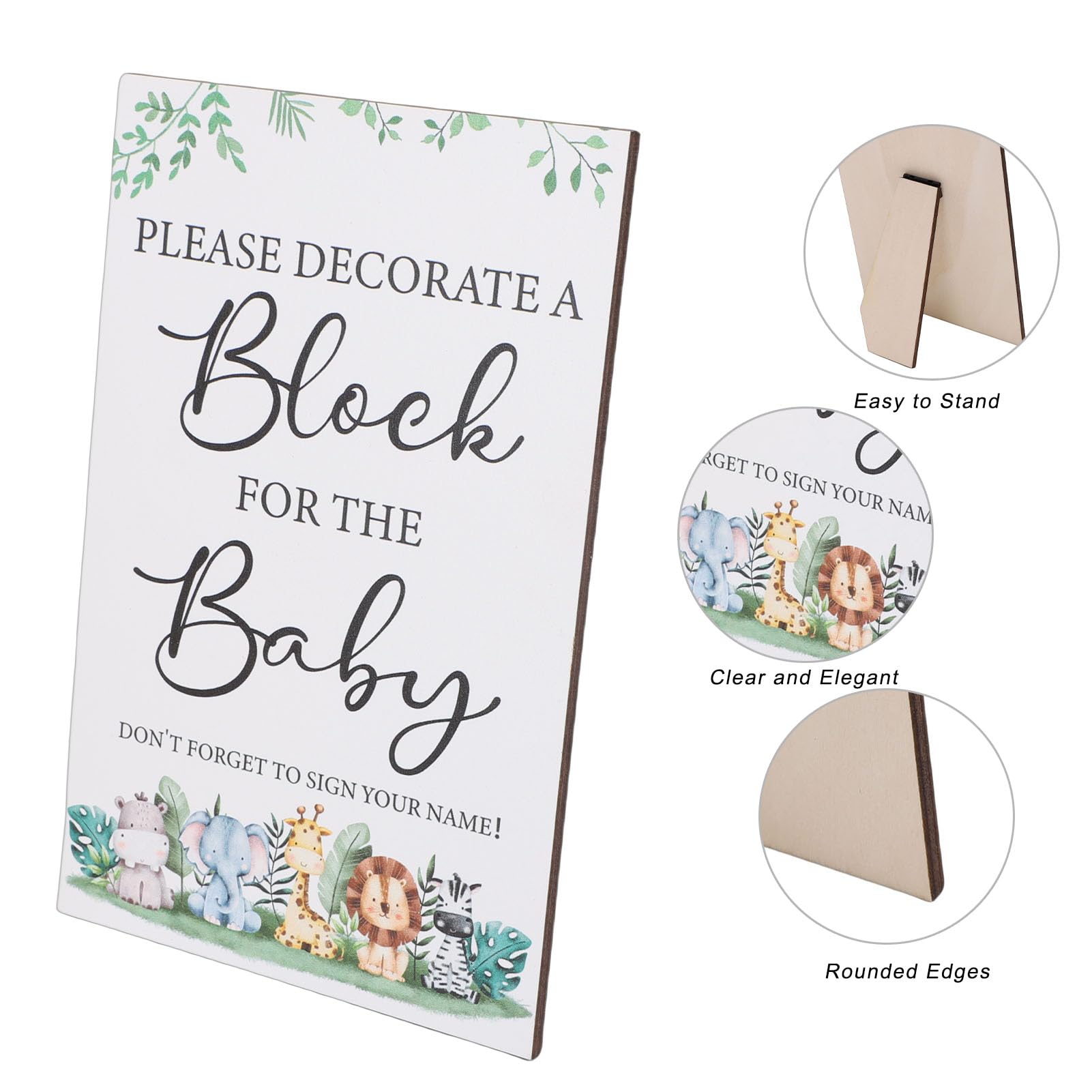 Luocute Zestaw do Zabawy na Baby Shower z 75 Elementami i Markerami