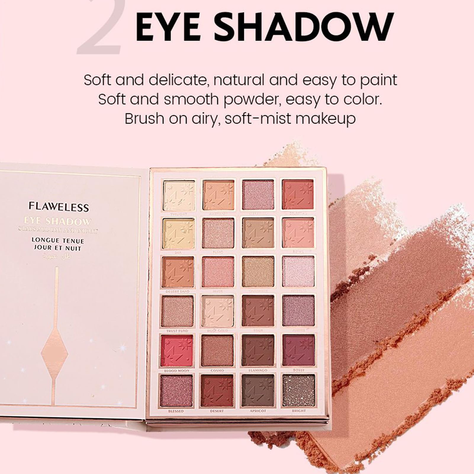 Ombretti Per Occhi 48 Colori Impermeabile Per Bronzer | Di Ombretti Per Viaggio Con Design A Libro Per Donne Ragazze Halloween Adolescenti Ogni Giorno Feste Viaggio Uso Quotidiano