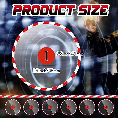 Miniatura 2 de 6 marcadores de punto de objetivo, marcador de objetivo redondo compatible con juegos militares, miniaturas de juegos, accesorio de juegos, 0.01