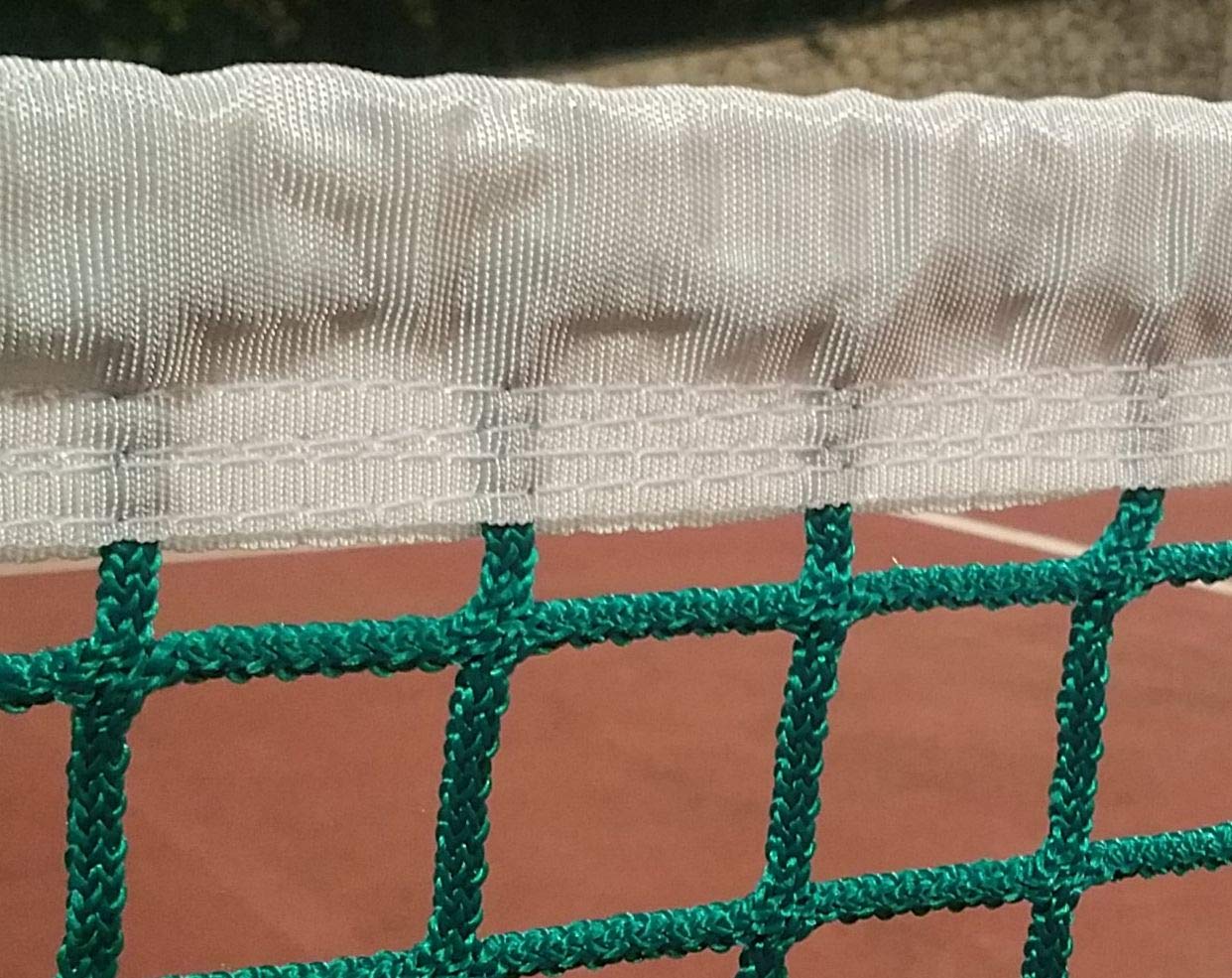 Red de Padel. PP Sin Nudos de 3 mm Ø. Red Verde Reglamentaria. Polipropileno de Gran Durabilidad con Protección UV.