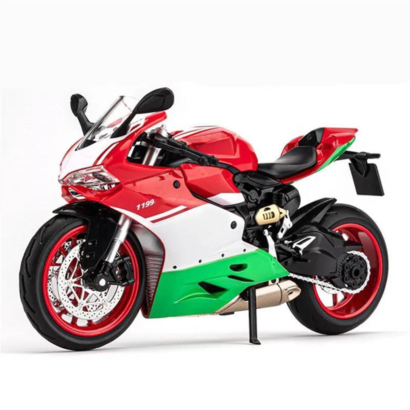 SEYXF Motorbike Toy Motorcycle Simulation Diecast Model Collection Birthday Present 1:12 for Ducati 1199 Panigale(Green Retail Box)