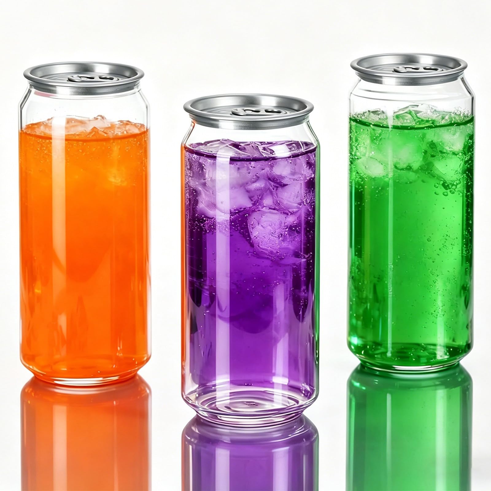 ZEEKYFOR 200Pcs Plastic Juice Bottles with Caps, Beverage Bottles Can Sealer Clear Drink Containers for Coffee Tea Jams Compatible with Automatic Cup Sealer (not included) 650ml/22oz