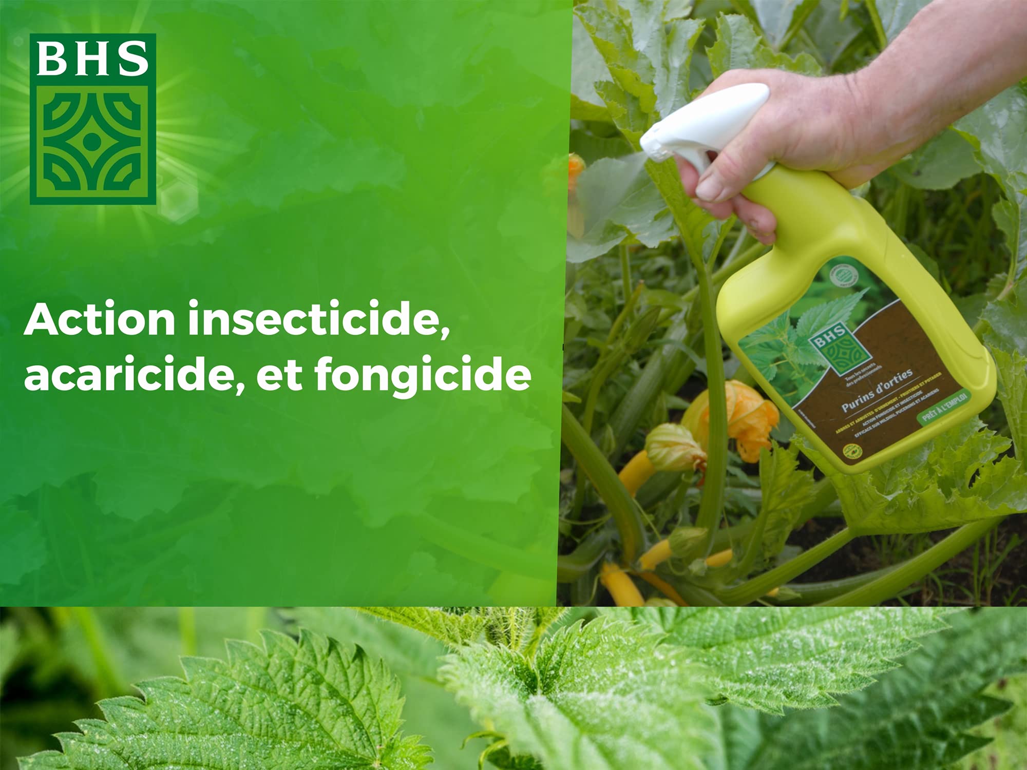 BHS PORP750 Purin Orties | 750 ML | Idéal sur Toutes Les Plantes du Jardin | Prêt-à-l'emploi | Préparation Naturelle Traditionnelle Issue De La Macération, Fabriqué en France