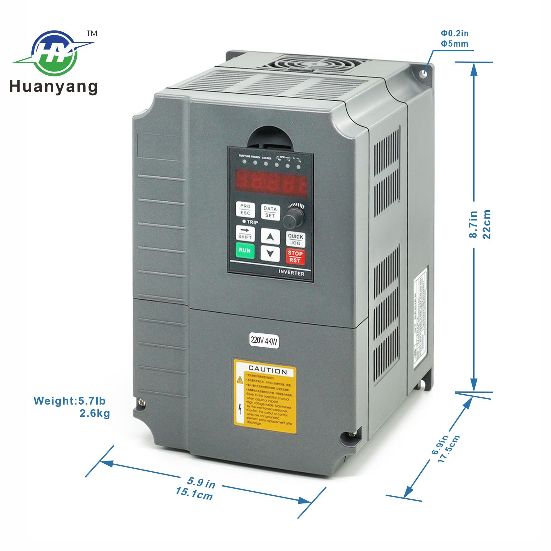 Vektor regulación, Computer ized Numerical Control (CNC), variador de frecuencia (VFD), el Motor Inverter convertidor 220 V 4.0 kW 5PS para eje motor, control de la Velocidad, huanyang GT – Serie