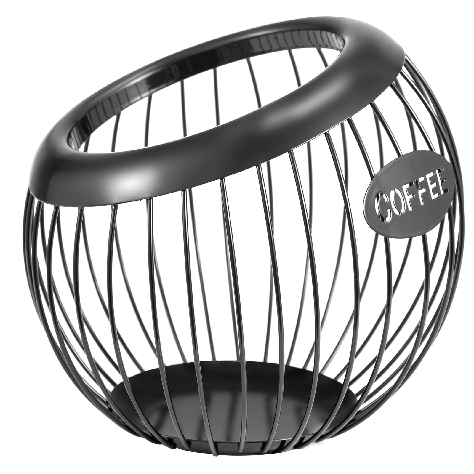 Shoze Coffee Pod Holder Capsule Baskets Large Capacity Organiser for All Coffee Capsule Coffee Capsule Holder Coffee Pod Basket for Counter Coffee Bar, Metal Coffee Capsule Storage