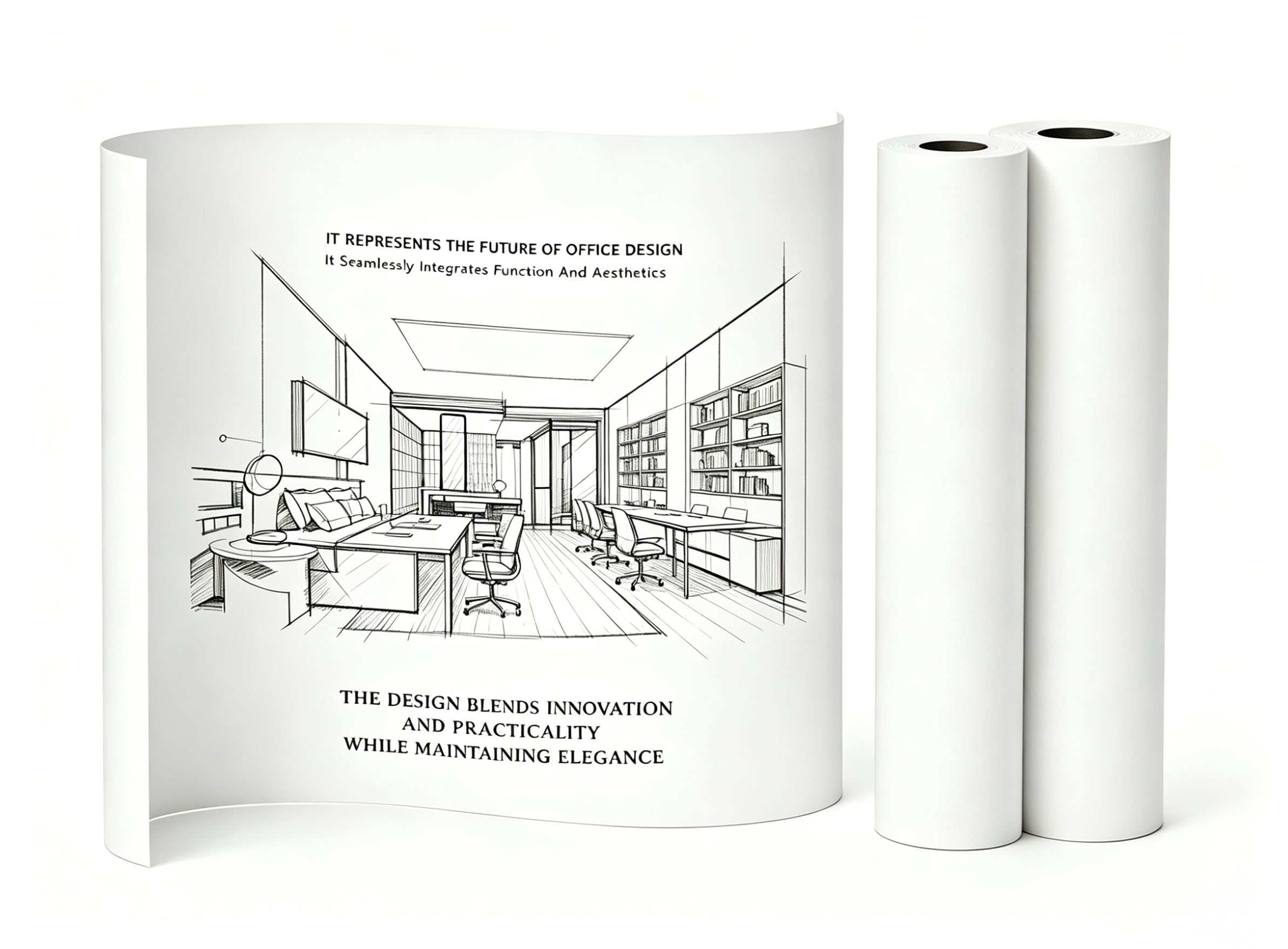 NefLaca Rollo de papel de dibujo blanco, 61 cm x 45,72 m, rollo de papel para pintar, dibujar o dibujar, rollo de bocetos, manualidades, papel de colorear para estudiantes (2)