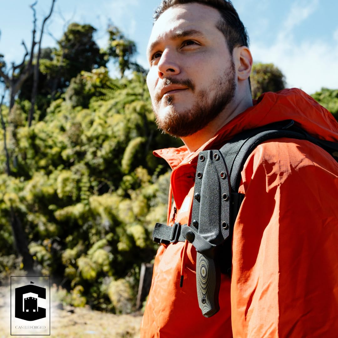 Castleforged Survival Knife - Fixed Blade Knife with Kydex Sheath, 4