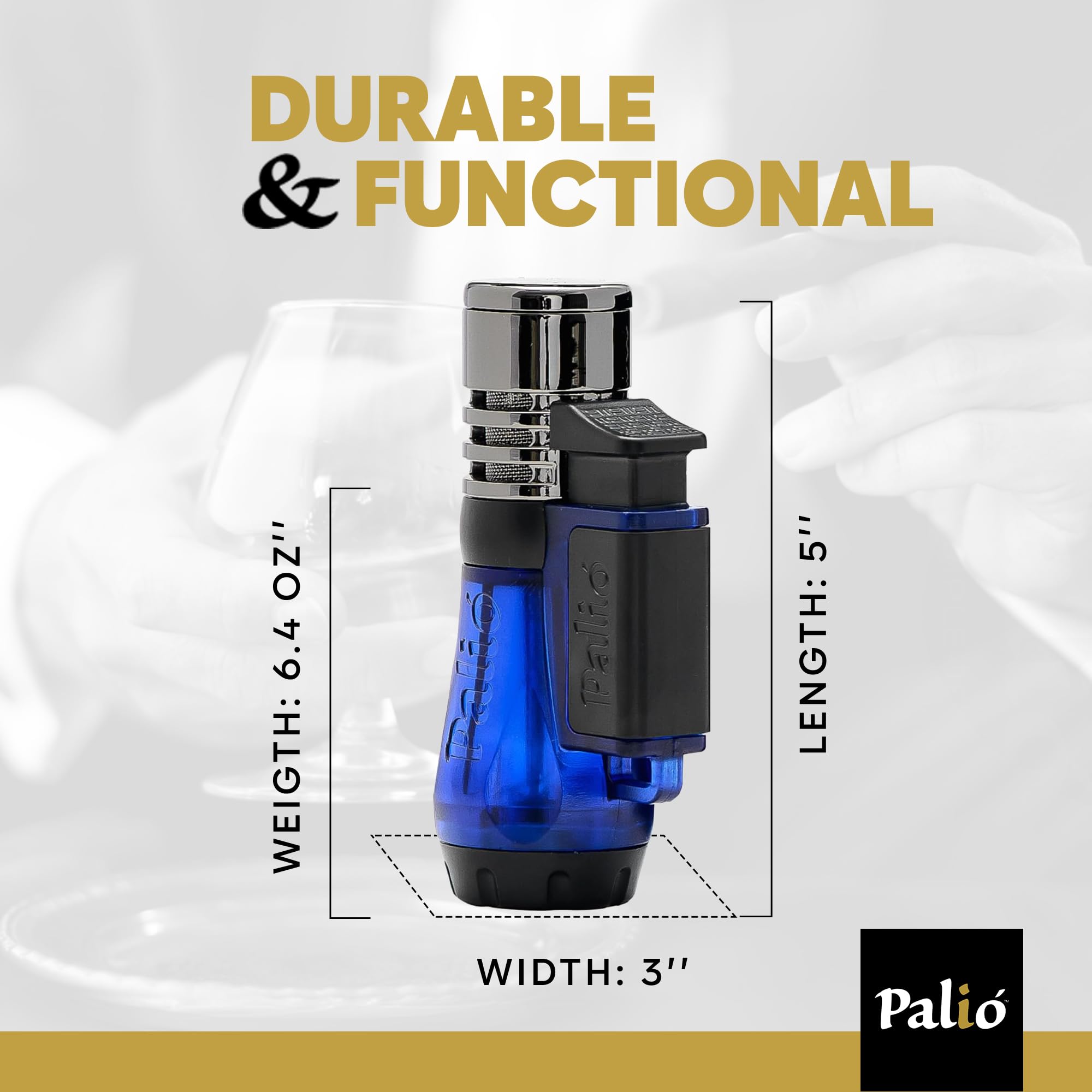 Amazon.com: Palió Vesuvio Triple Jet Flame Torch Lighter, Apex Flame for  Precision Lighting and Touch-Ups, Extra-Large Translucent Fuel Tank, Blue  (Pack of 2) : Health & Household