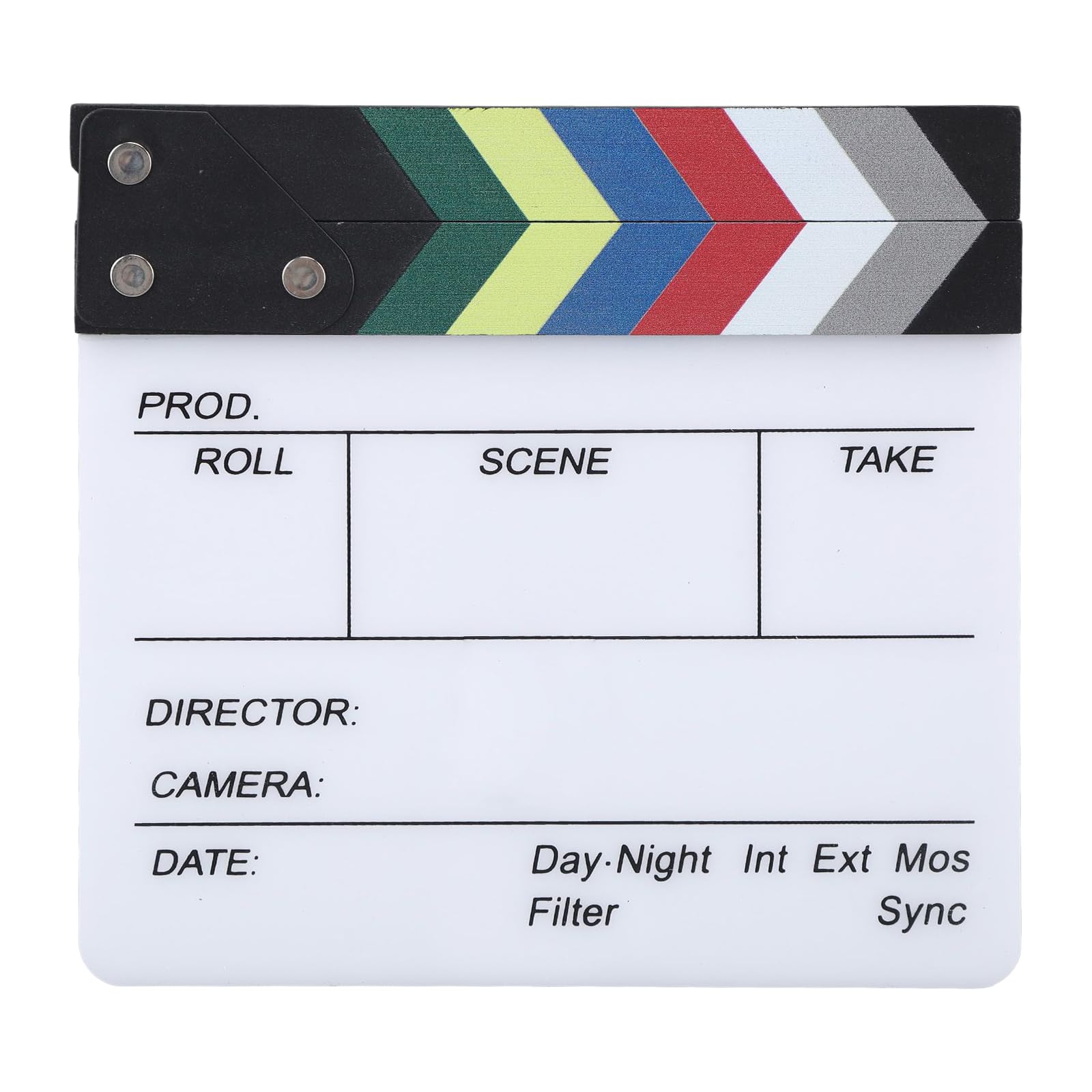 Clap de Cinema, Acrylique Film Clapper, Clap Cinéma, Movie Clapper, Réalisateur Scène Clap, Scènes d'action Cut Clapper Ardoise, TV Movie Action Board Film Cut Prop, pour Tournage Film, Studio Live