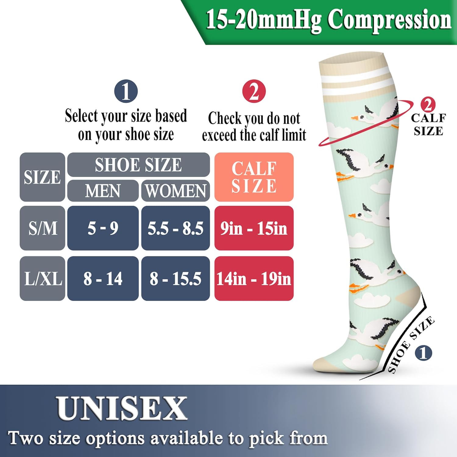 QUXIANG Copper Compression Socks for Women & Men Circulation (8 Pairs) - Best for Running Athletic Cycling - 15-20 mmHg - Image 6