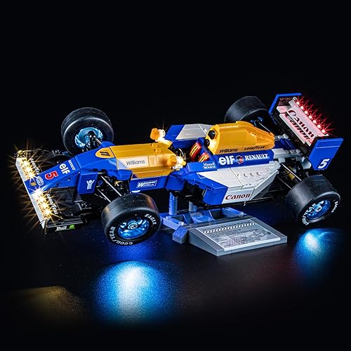 BRIKSMAX Kit de luces 2.0 para Lego Williams Racing FW14B y Nigel Mansell – Innovadora iluminación LED compatible con Lego Icons 10353 – No incluido