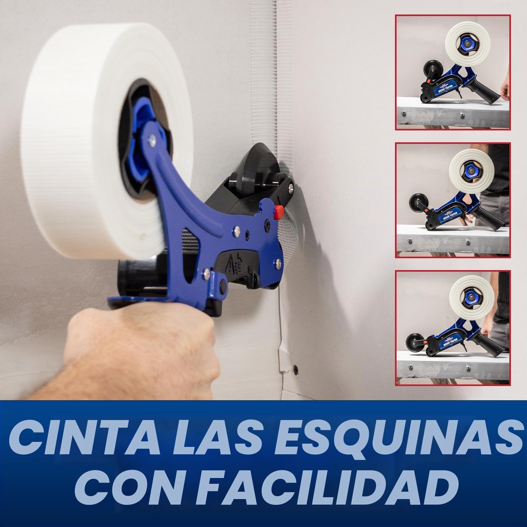 Dispensador de malla de yeso Marshalltown, para cinta de malla de yeso autoadhesiva, tamaño del dispensador: 318x254 mm