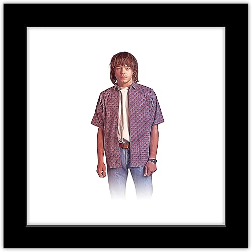 Trends International Gallery Pops Netflix Stranger Things Season 4 - Póster de pared de Jonathan Byers, 12 x 12 pulgadas, versión enmarcada en negro