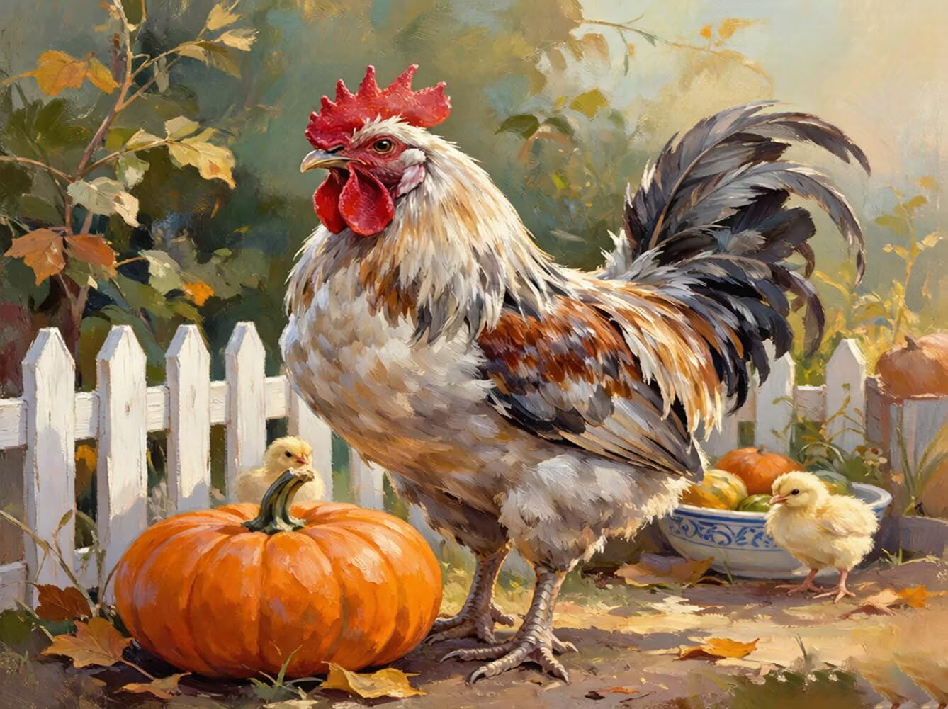 Diamond Painting Adulti Pollo Diamond Painting Kit 100x70cm O-R162G
